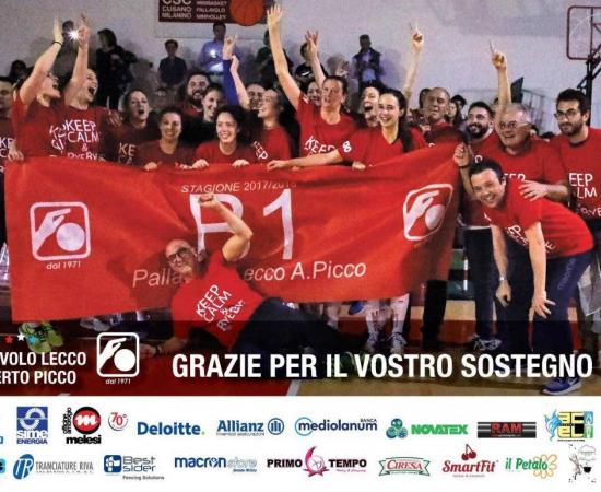 Acciaitubi Picco Lecco promossa in serie B1 di volley femminile